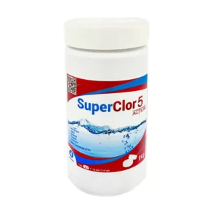 Dezinfectant pe baza de Clor pentru Piscine, SuperClor 5 Actiuni Tab 20 Gr.