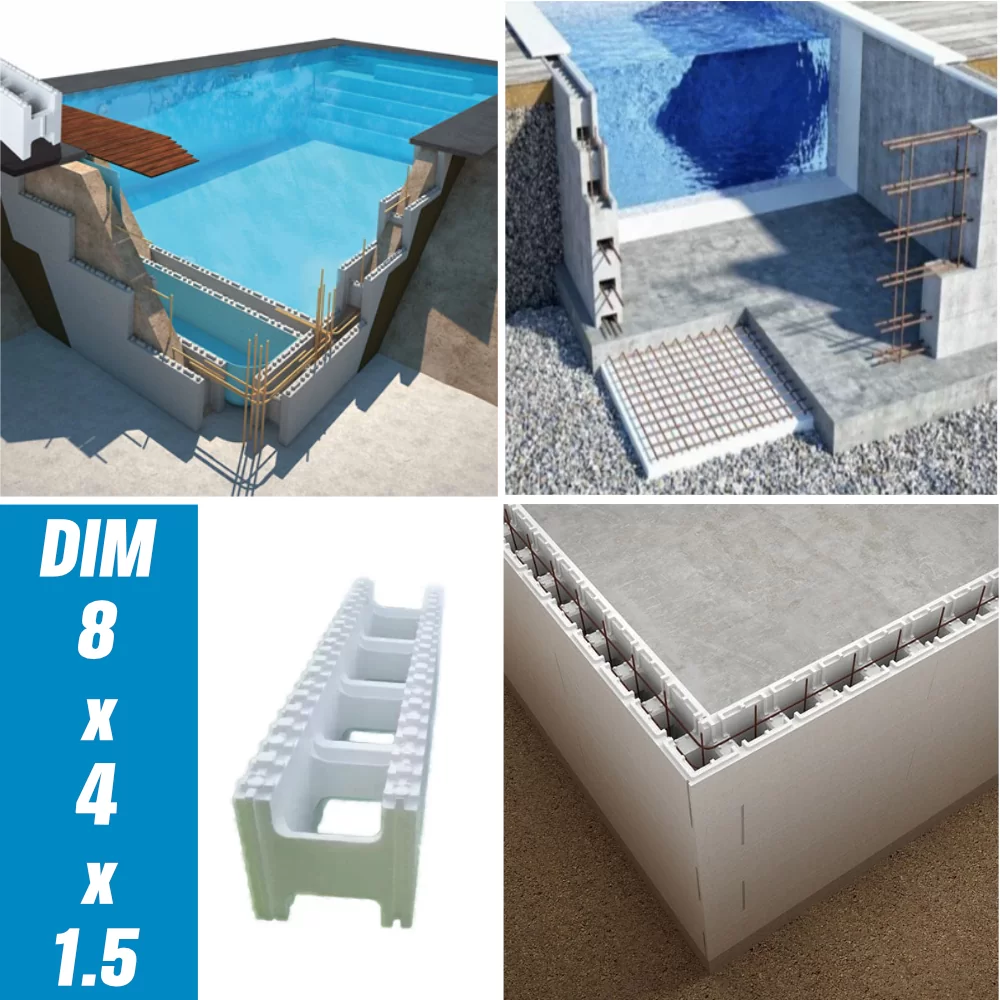 Kit Constructie Piscina cu Cofraj din Polistiren